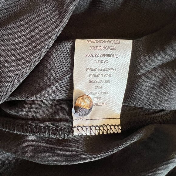 Haver London - Animal Print V-Neck Long Sleeve Blouse - Small - Black Tan Gold - Picture 10 of 10